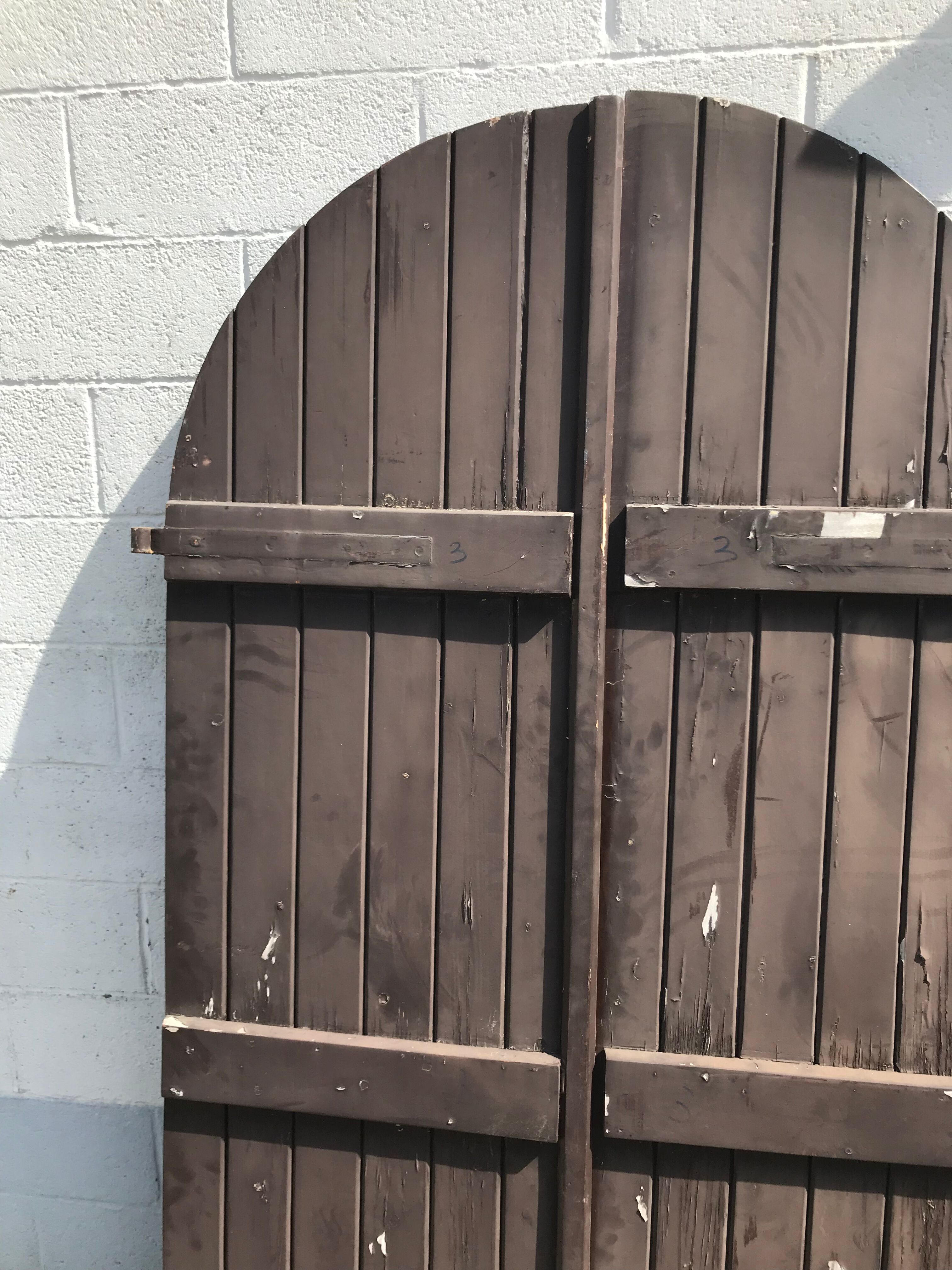 Pair of old shutters