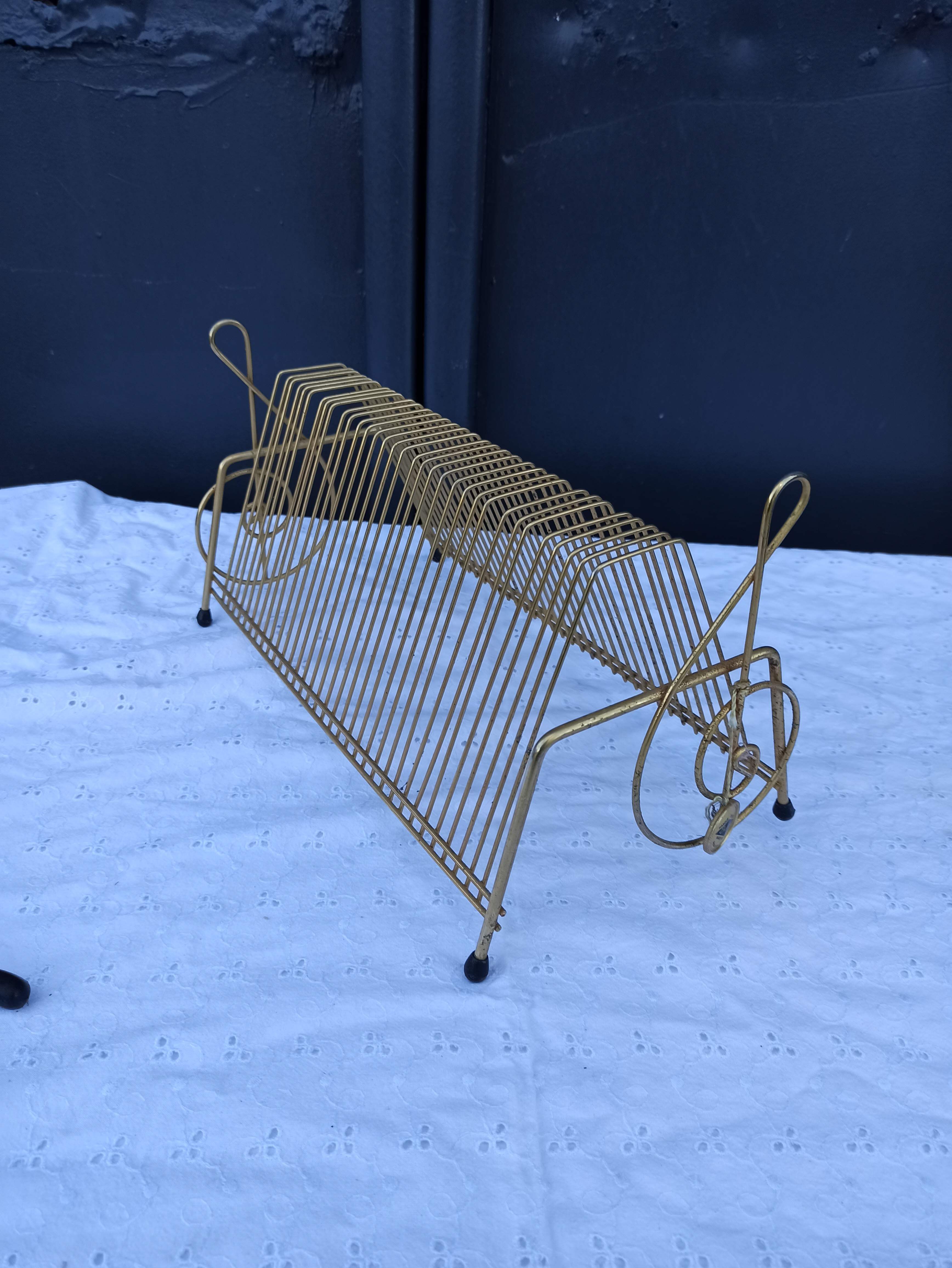 Range vinyl holders gilded with fine gold Erdécor production Escaut made in France