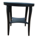 Table d'appoint ronde Art Déco en bois marron, années 1930, plateau circulaire