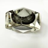 Faceted Murano glass ashtray/empty pocket by Flavio Poli for Segu