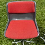 Pair of Osvaldo Borsani Tecno bar stools `1970