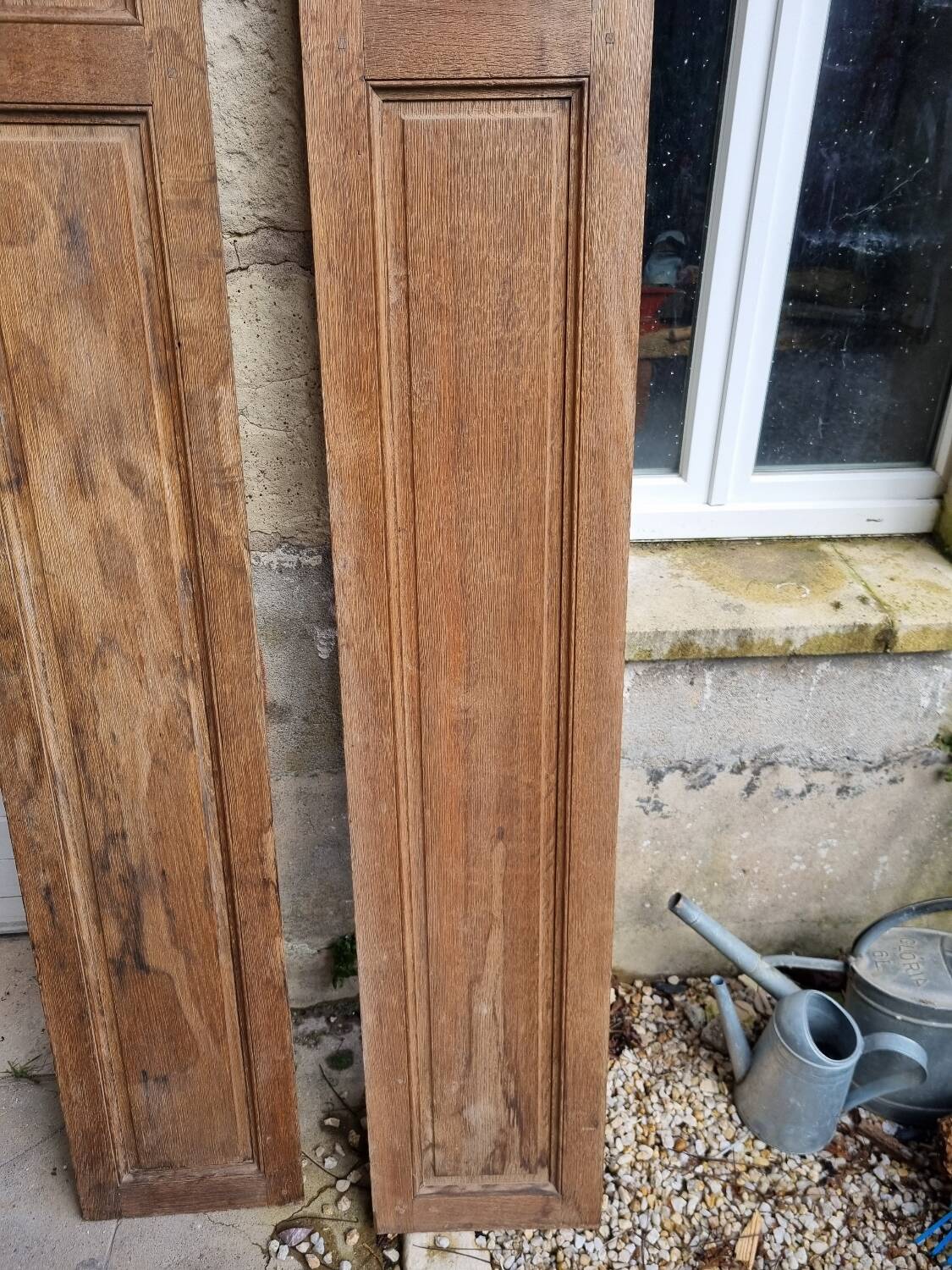 Old oak wall cupboard doors