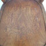 Curved wooden bistro chair