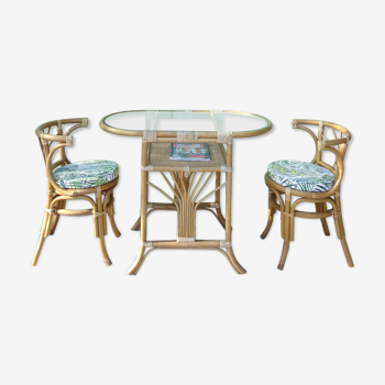 Table set - rattan chairs