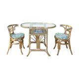 Table set - rattan chairs
