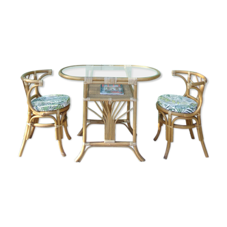 Table set - rattan chairs
