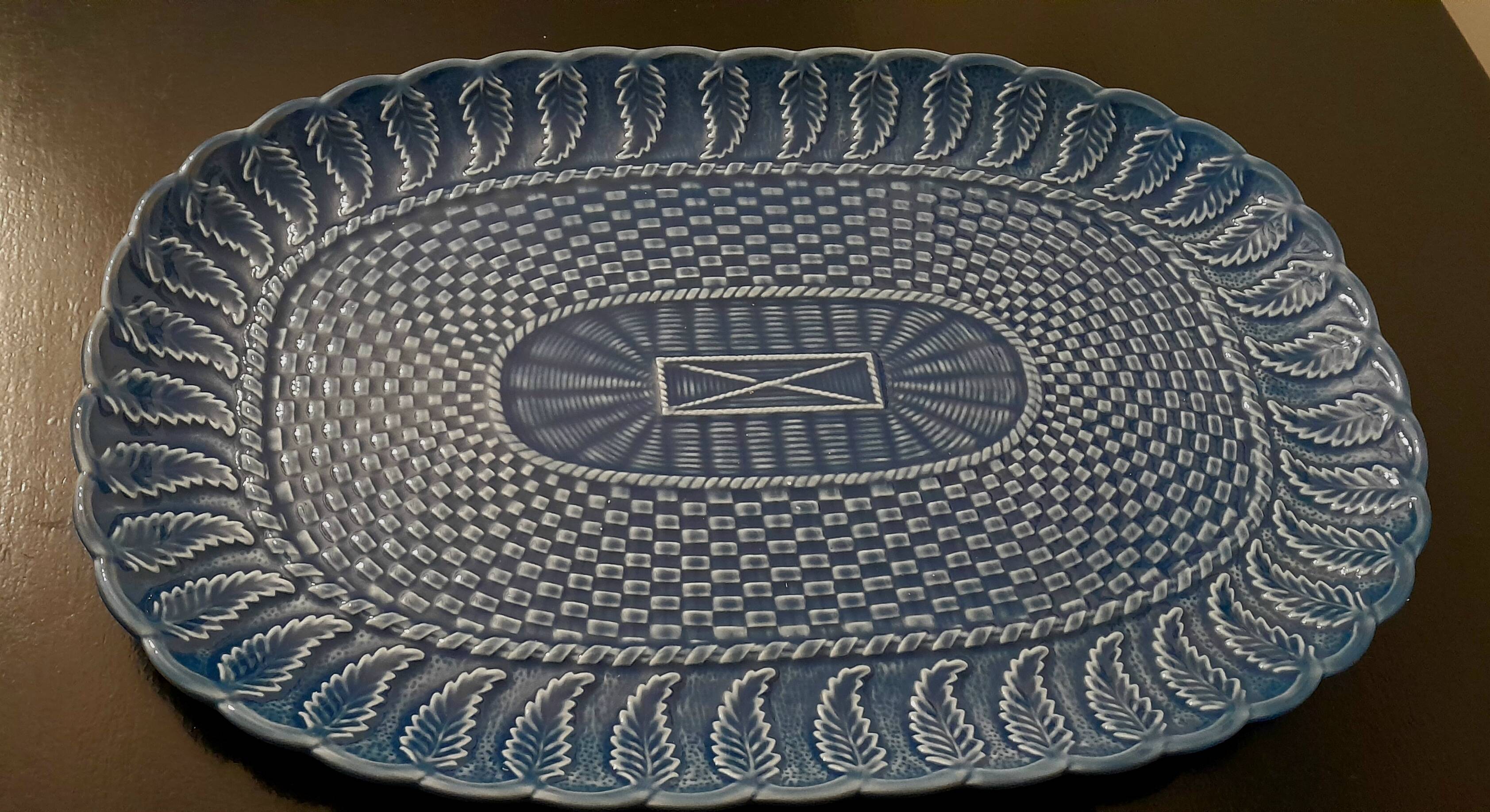 Blue dish