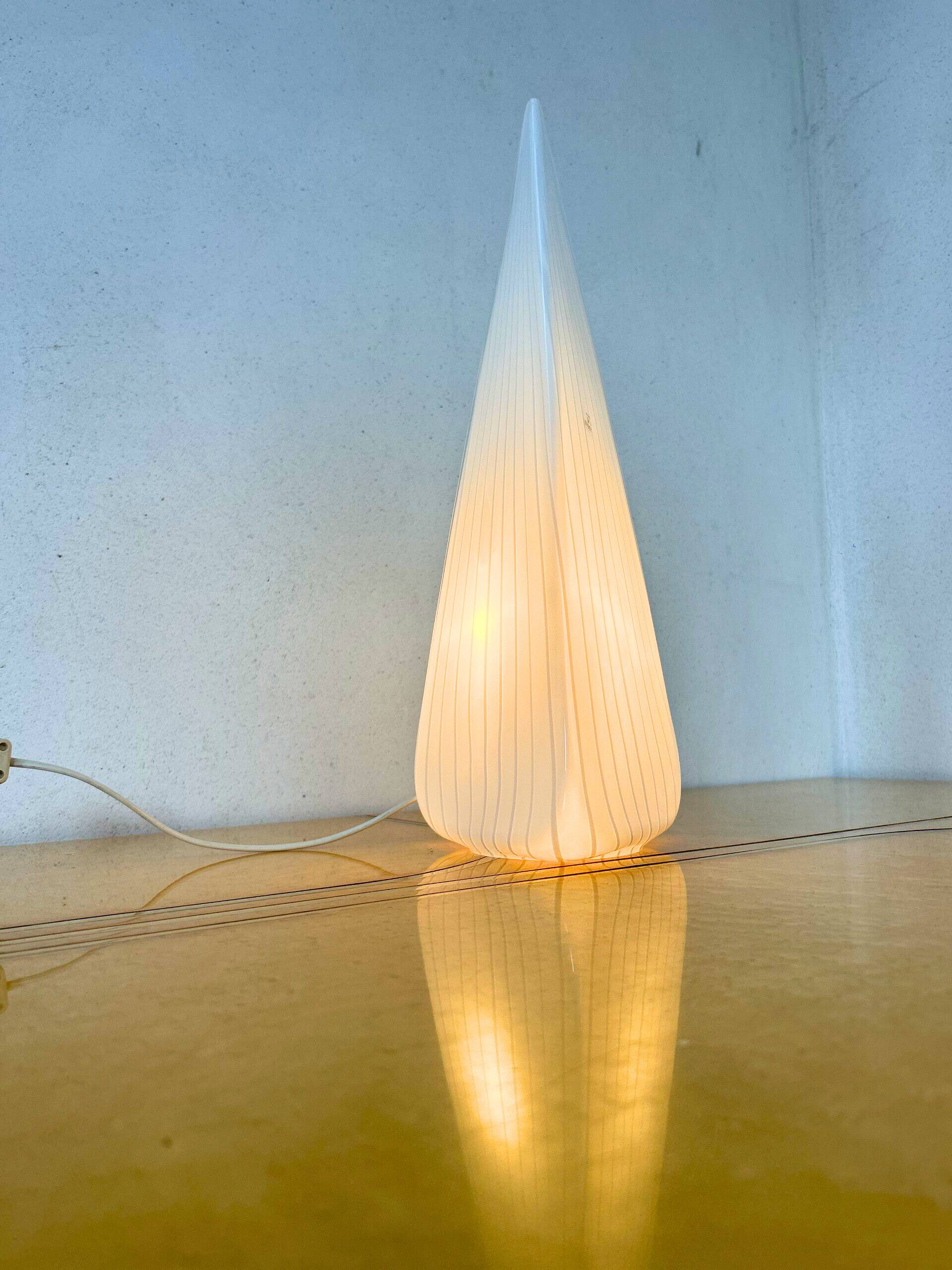 Conical lamp in Murano for Lino Tagliapietra