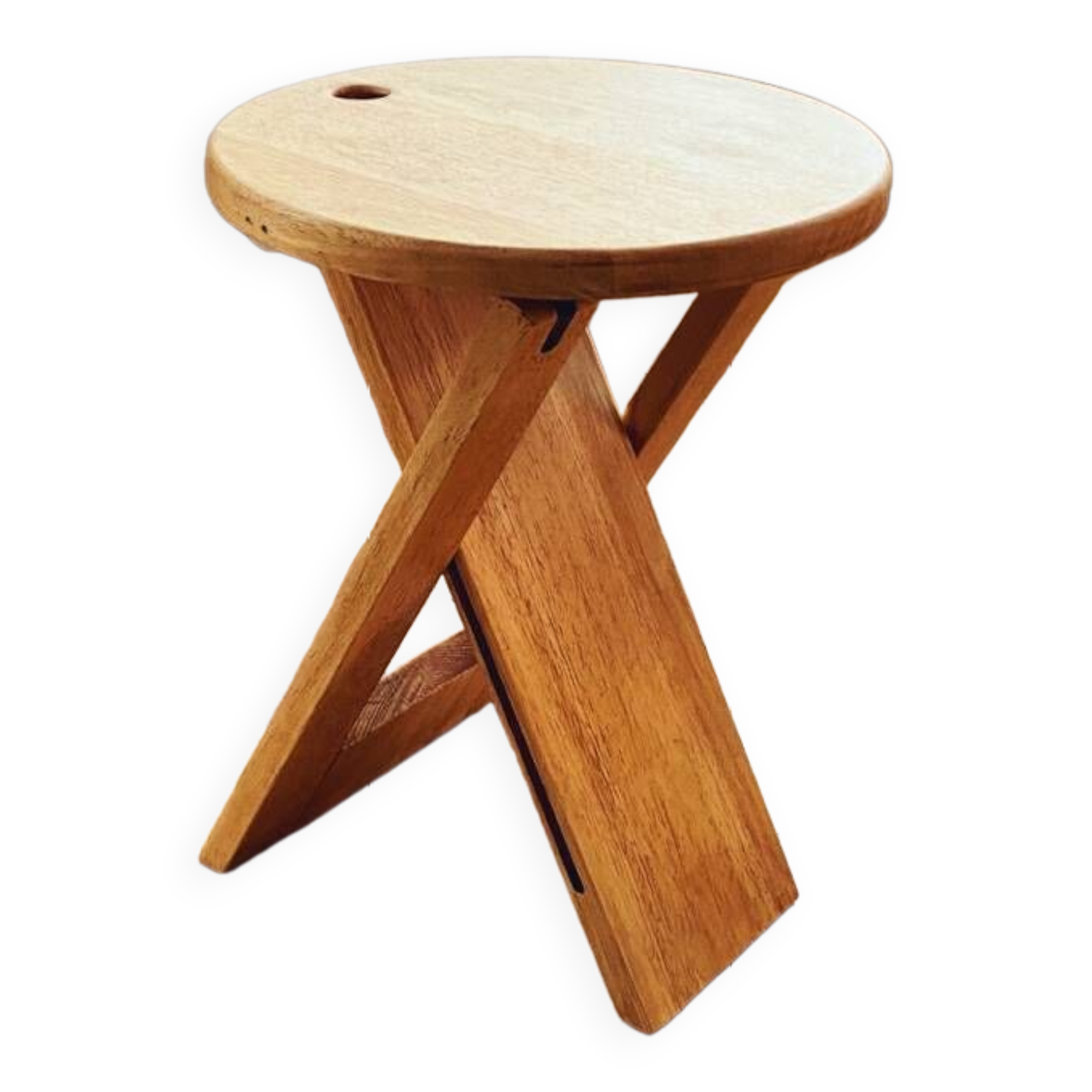 Suzy light wood stools, Adrian Reed, 1970