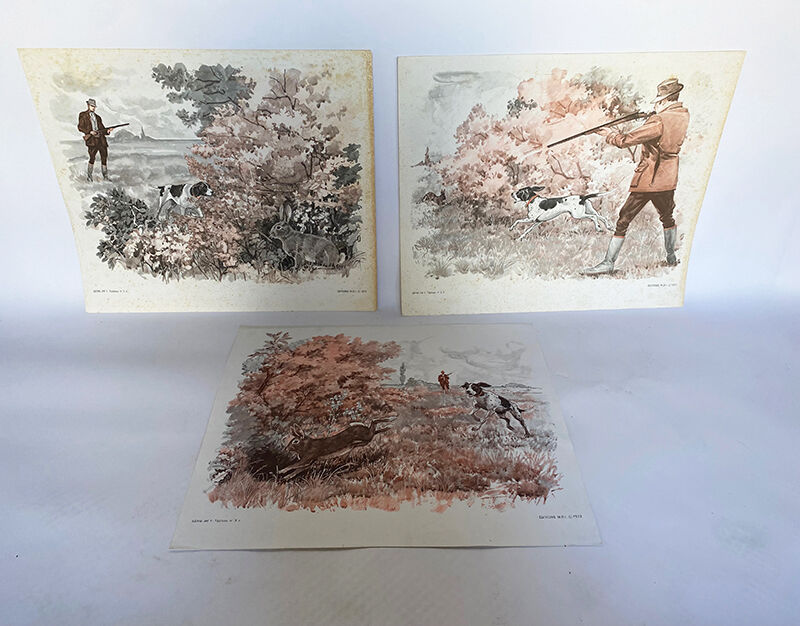 Series of 3 posters 'Hunt & Storm'