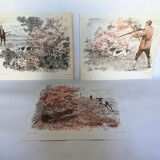 Series of 3 posters 'Hunt & Storm'