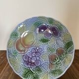 Blue slipware fruit bowl