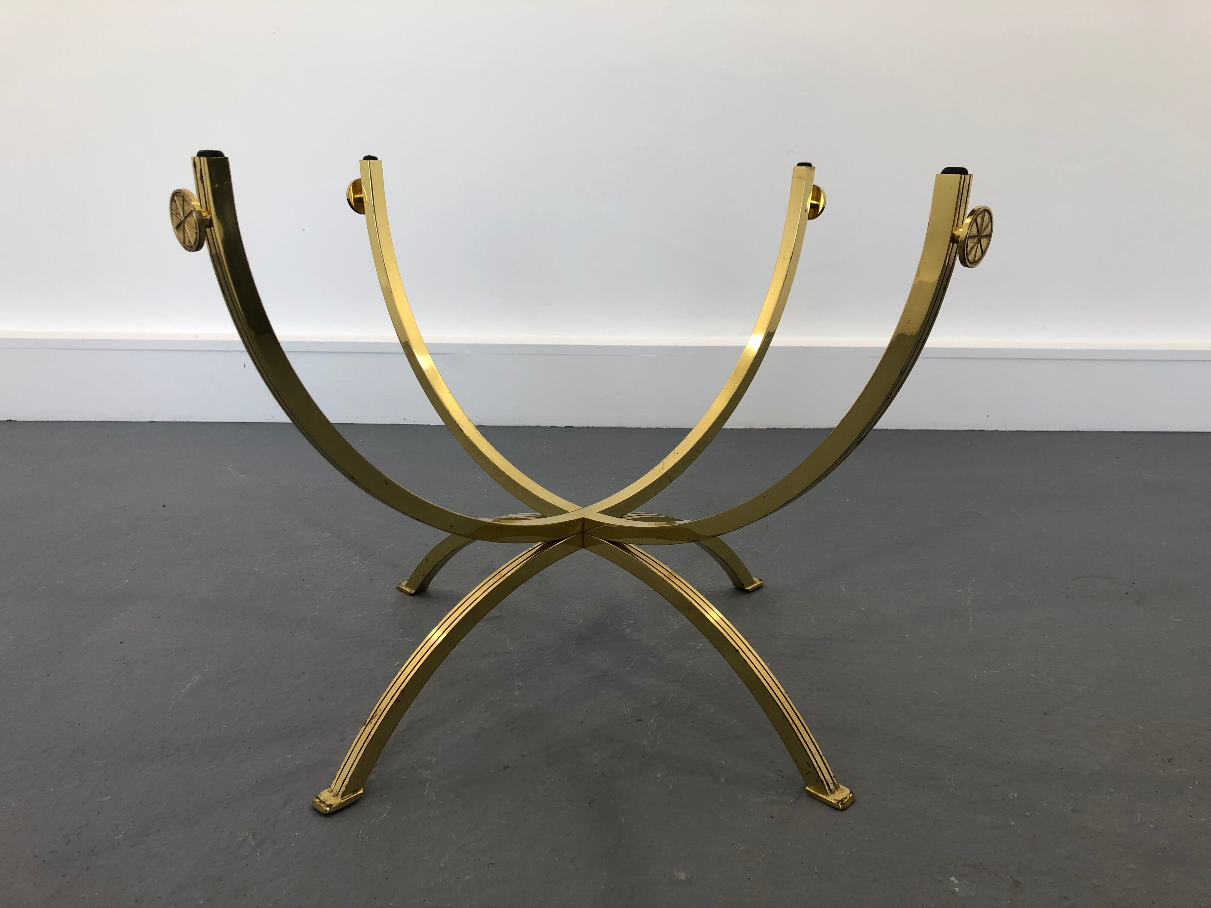 Brass and Smoked Glass Coffee Table,1970s
