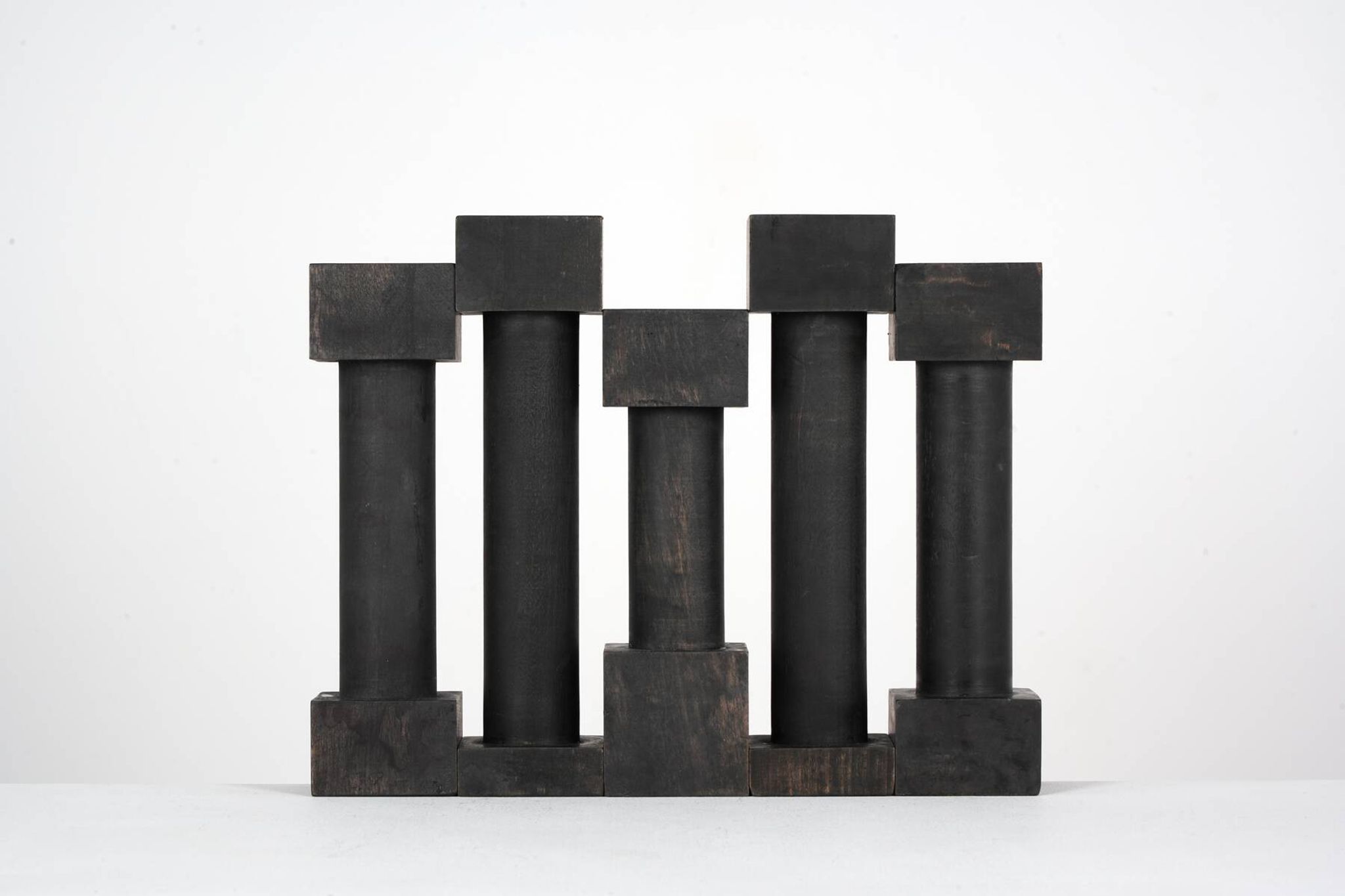Rare set of postmodern candlesticks by Jérôme Thermopyles circa 1980.