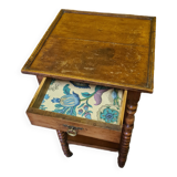 French Walnut Plant Table With Drawer, Mid 19th Century