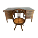 Desk and its rotating armchair England XIX century