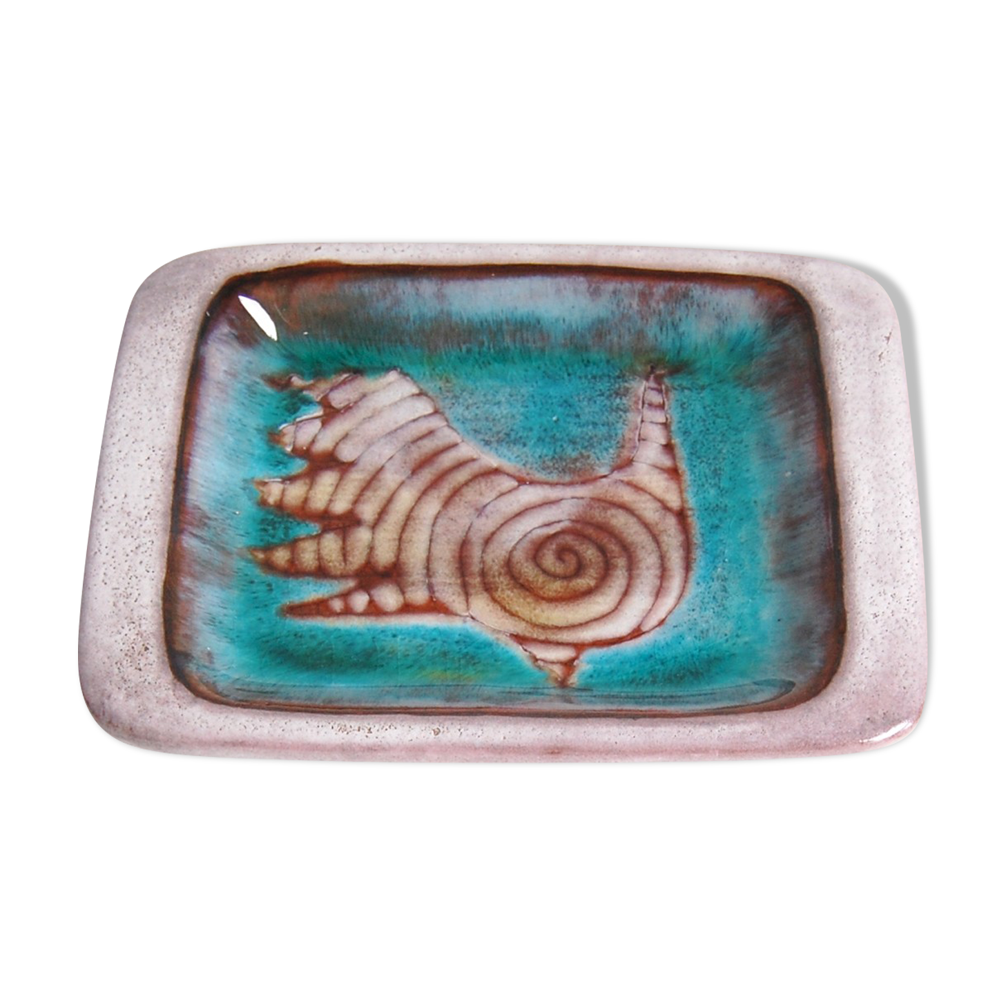 Ceramic pocket empty signed Cloutier