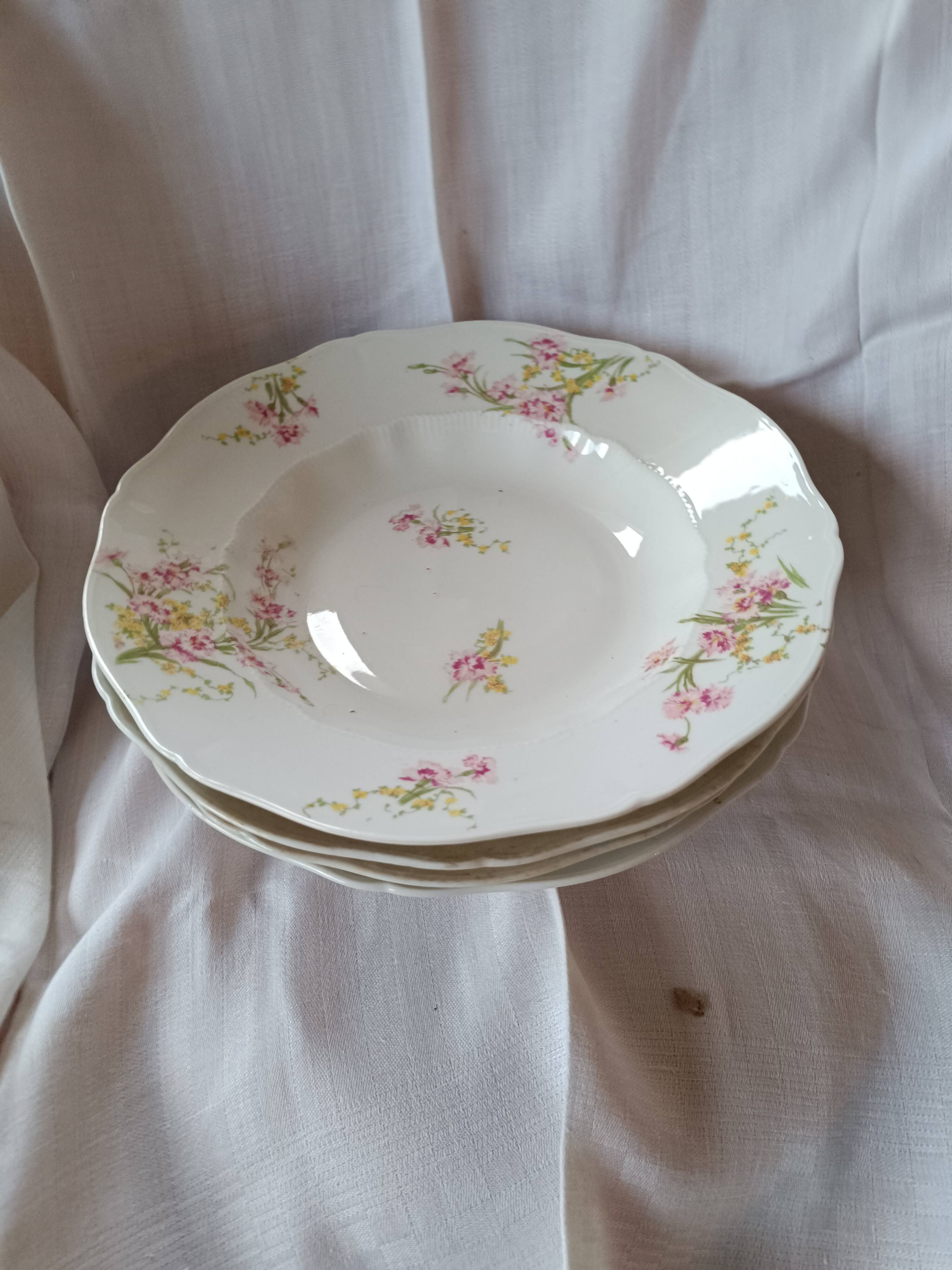4 soup plates. Haviland. Limoges.France.