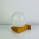 Vintage Tissot opaline globe and pin wall light.