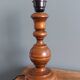 Lamp, turned wooden base