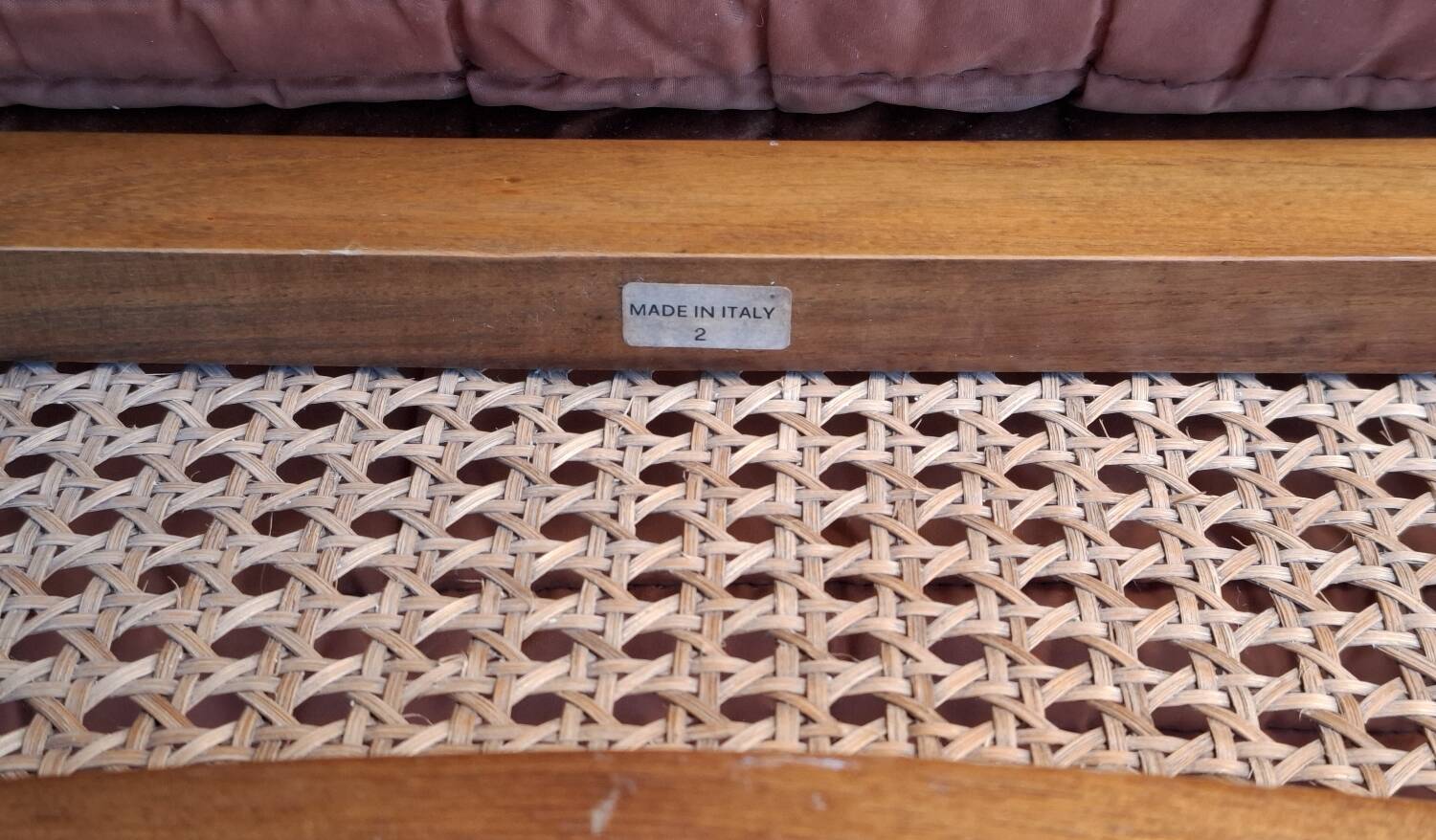 Italian cane folding chairs