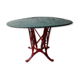 Eiffel style riveted metal garden table
