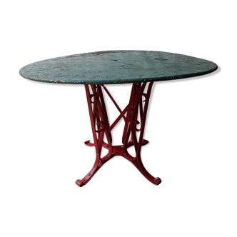 Eiffel style riveted metal garden table