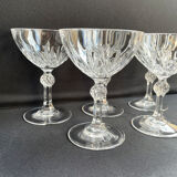 Champagne Glasses (5) - Mid-century modern - Crystal
