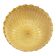 Traditional Venetian Amber Graniglia Budino Glass Flush Mount Light – 70s