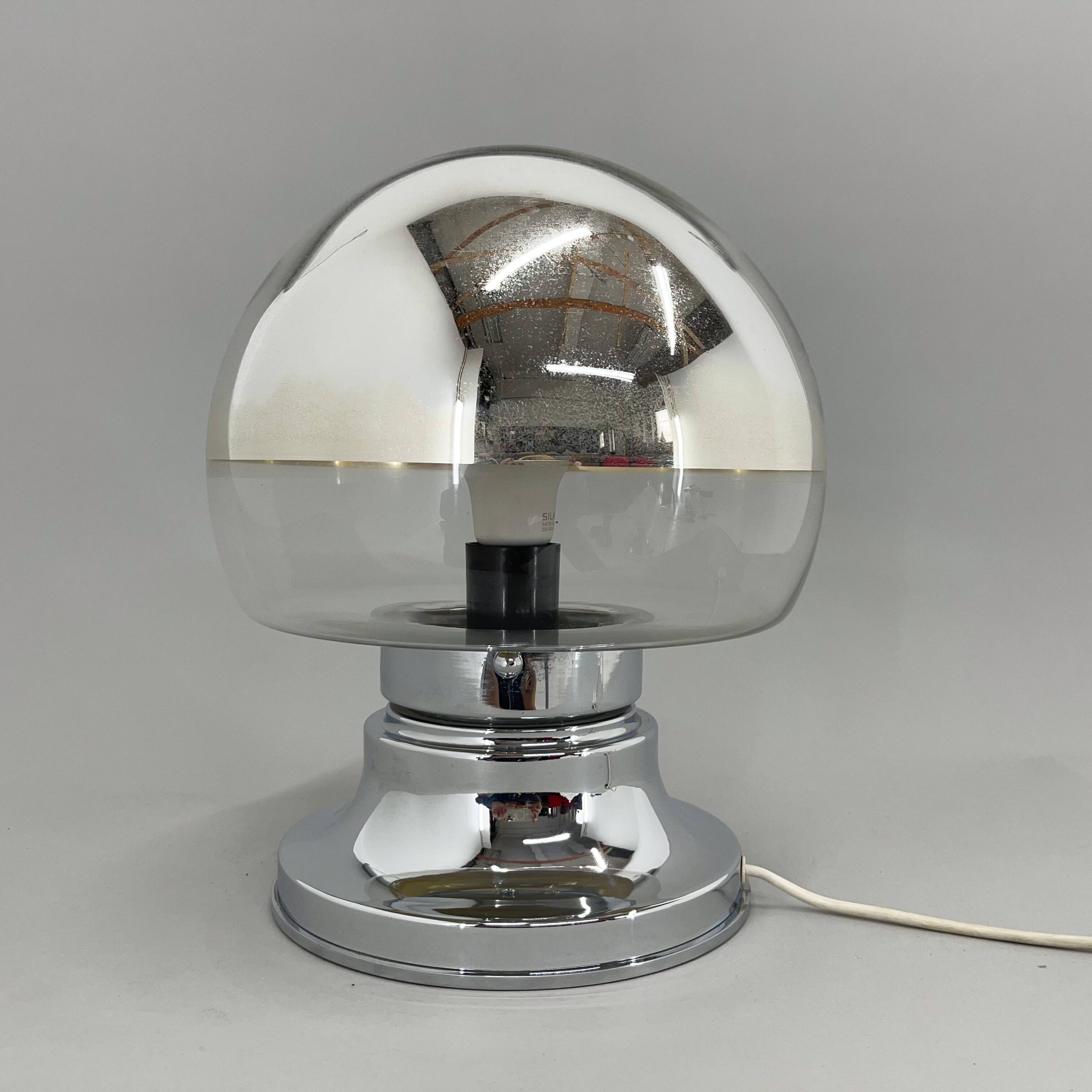 1960's italian chrome table lamp