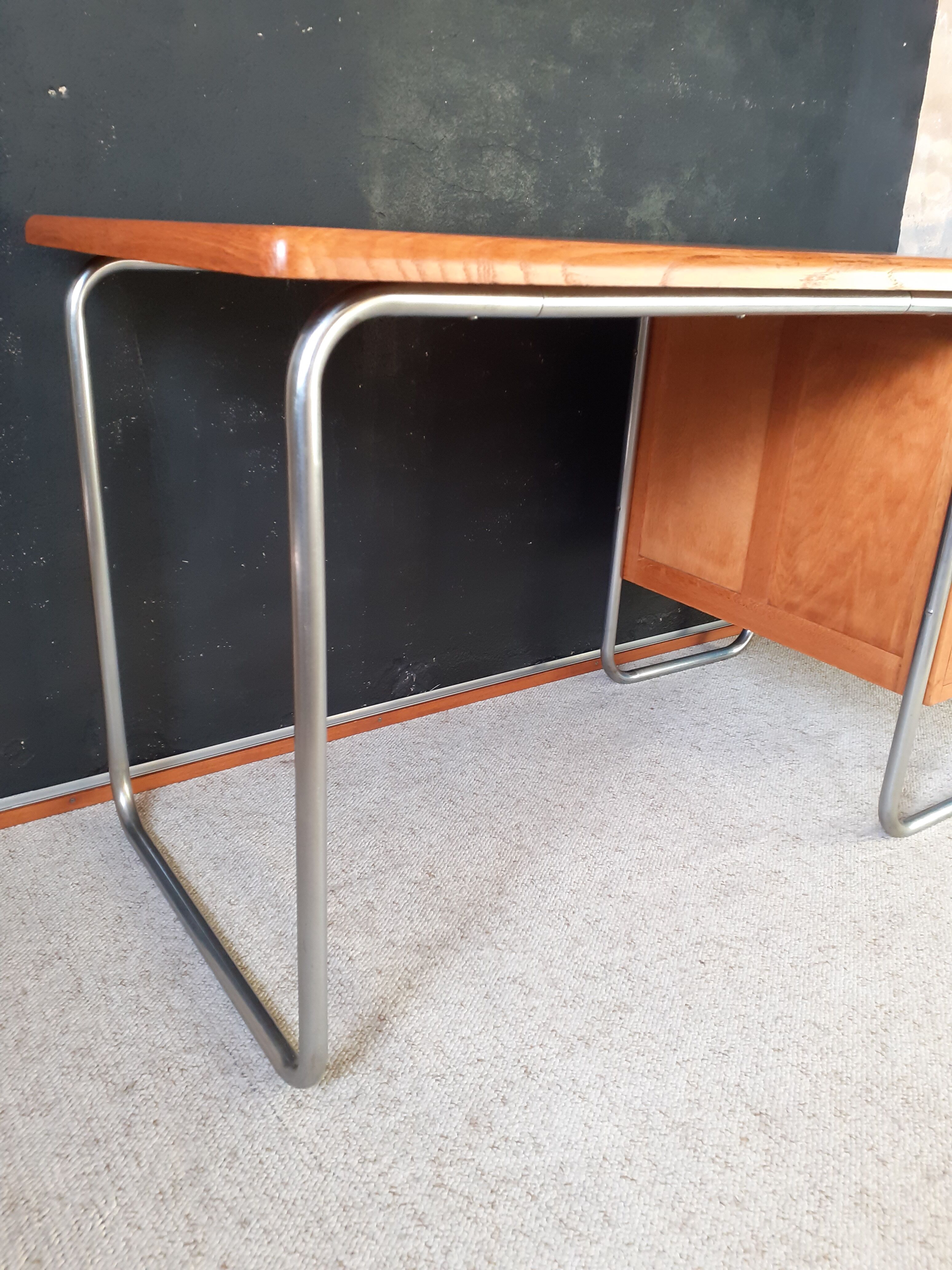 Tubular desk and bauhaus chair circa 1930
