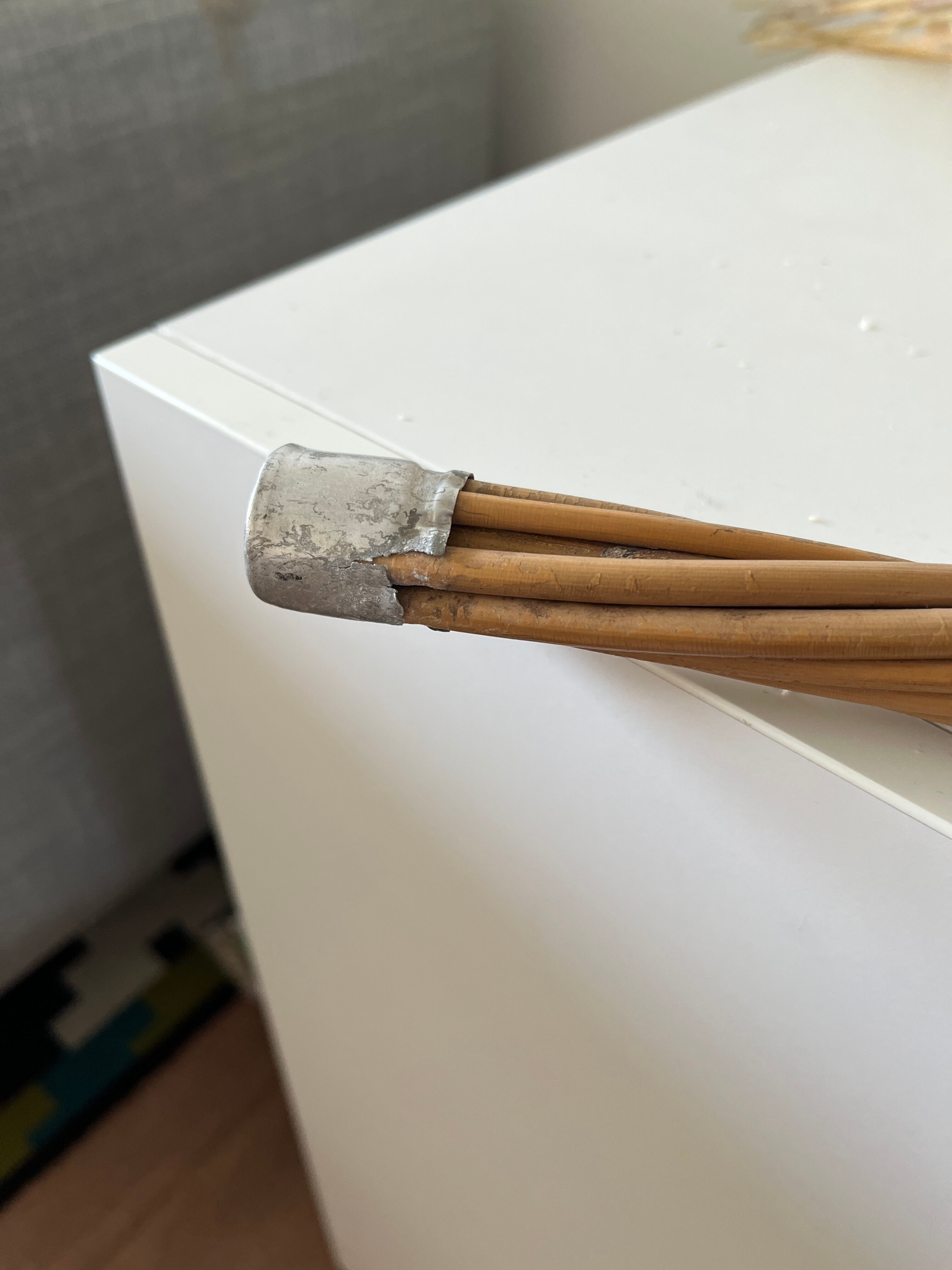 Old wicker carpet tape