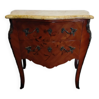 Chest of drawers with marble top