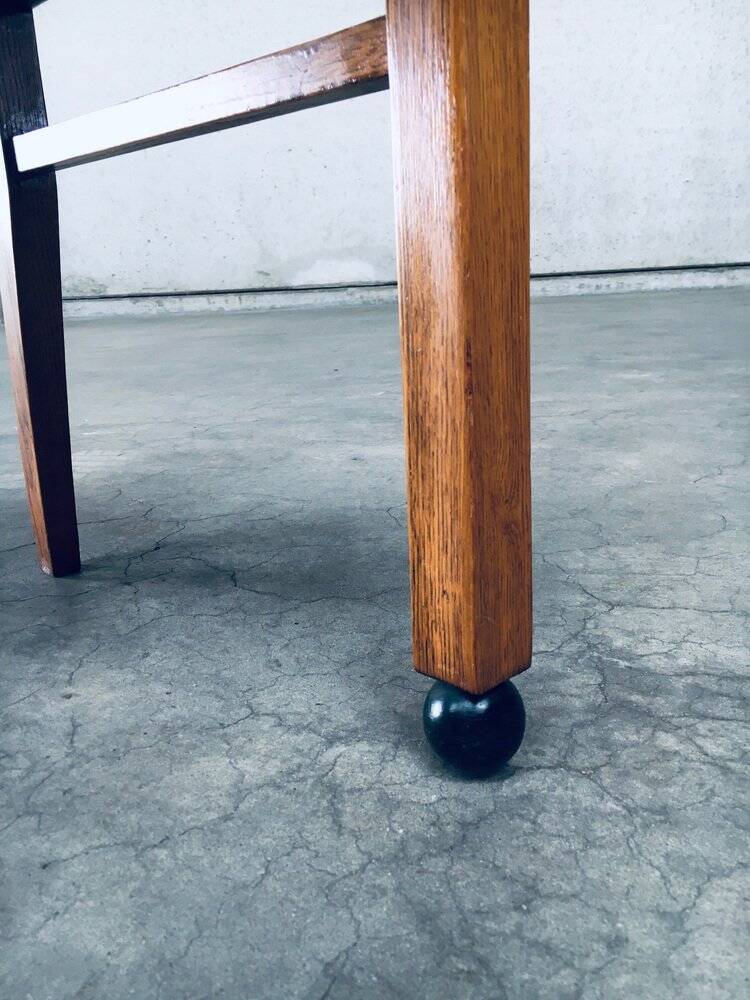 Set of Art Deco Belgian Side Chairs, 1930s