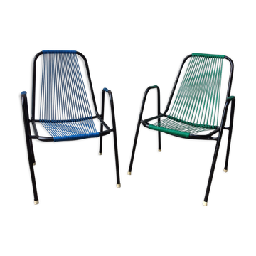 Pair of armChairs scoubidou