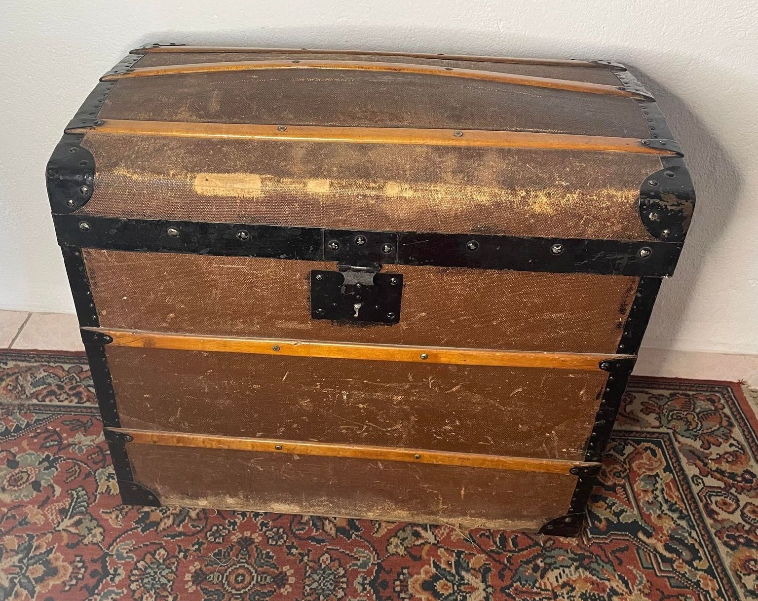Old travel chest