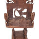 Set of 4 carved armchairs, 1950