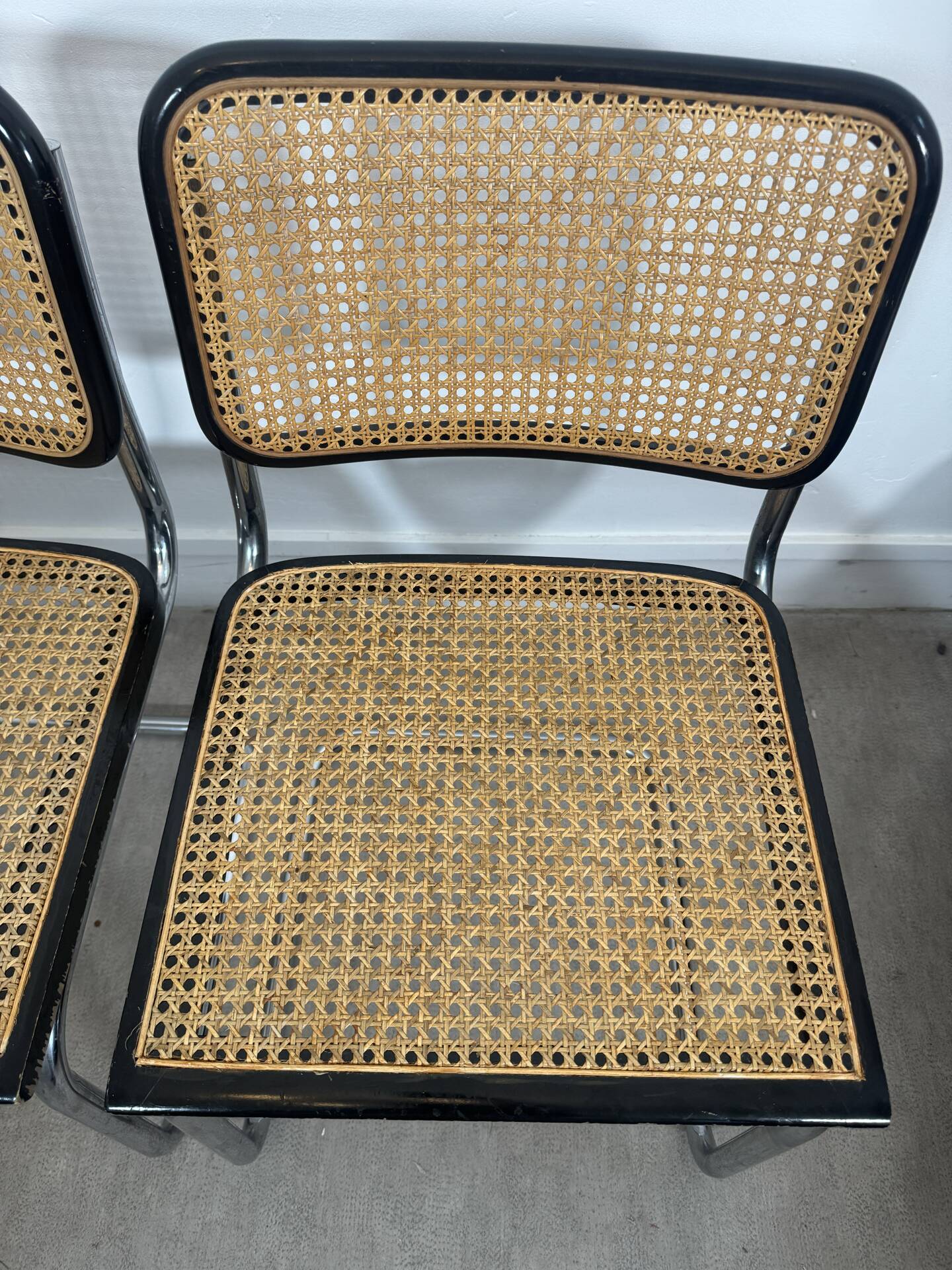 Paire de chaises Cesca Marcel Breuer made in Italy b32