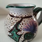 Pitcher with thistle motif by André Georges Pougues les Eaux