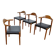 4 chaises danoises en teck par Jacob Hermann pour Randers Mobelfabrik