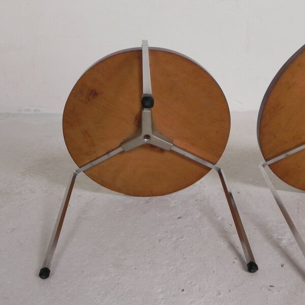 Ensemble de 3 tables d'appoint, tables gigognes Vaza Roden, années 1960
