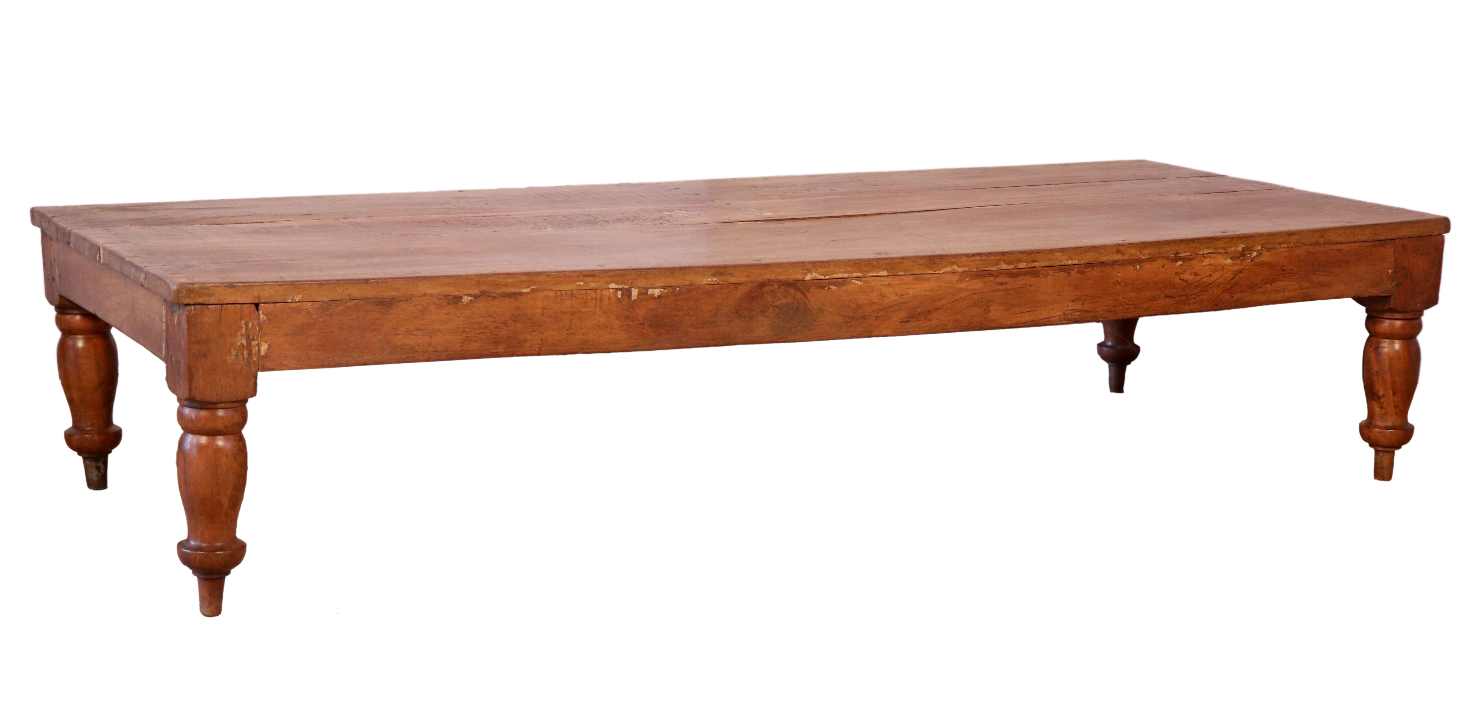 Old Burmese teak coffee table