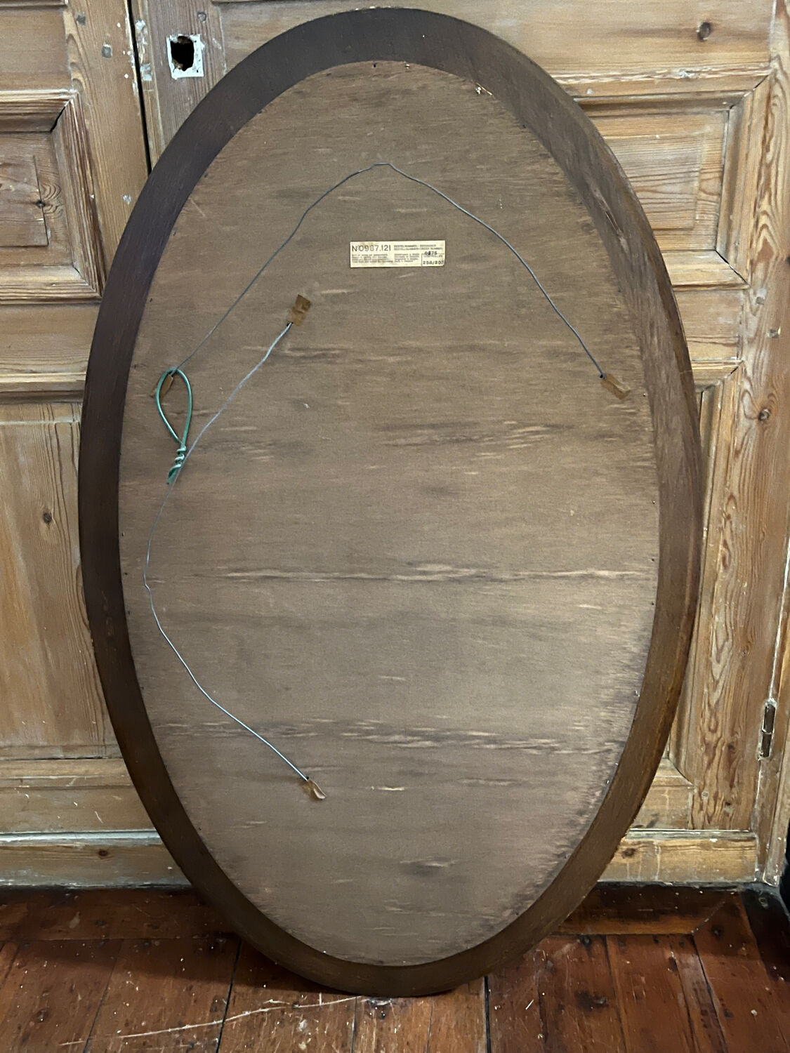 Oval mirror 1970s Deknudt