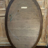 Oval mirror 1970s Deknudt