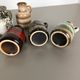 Set of five pottery fat vava "414-16" vases Made by Scheurich, Germany
