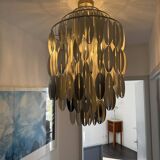 Space Age Chandelier with Cascading Plastic Discs – Mid-Century Modern
