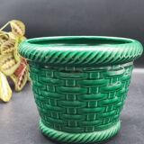 Cache pot poet laval vintage vannerie