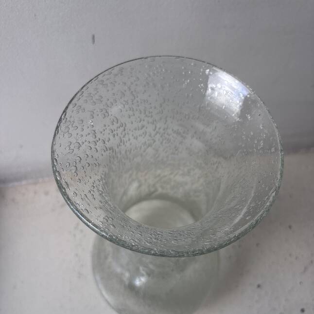 Bubble glass vase from Biot