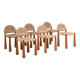 Ensemble de 6 chaises à manger Alessandro Becchi « Toscanolla » pour Giovannetti