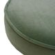 Tabourets de bar italiens circulaires en laiton et velours de coton de style mid-century